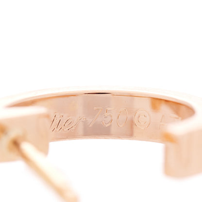 Cartier 18K Pink Gold Small LOVE Hoop Earrings 5 of 7