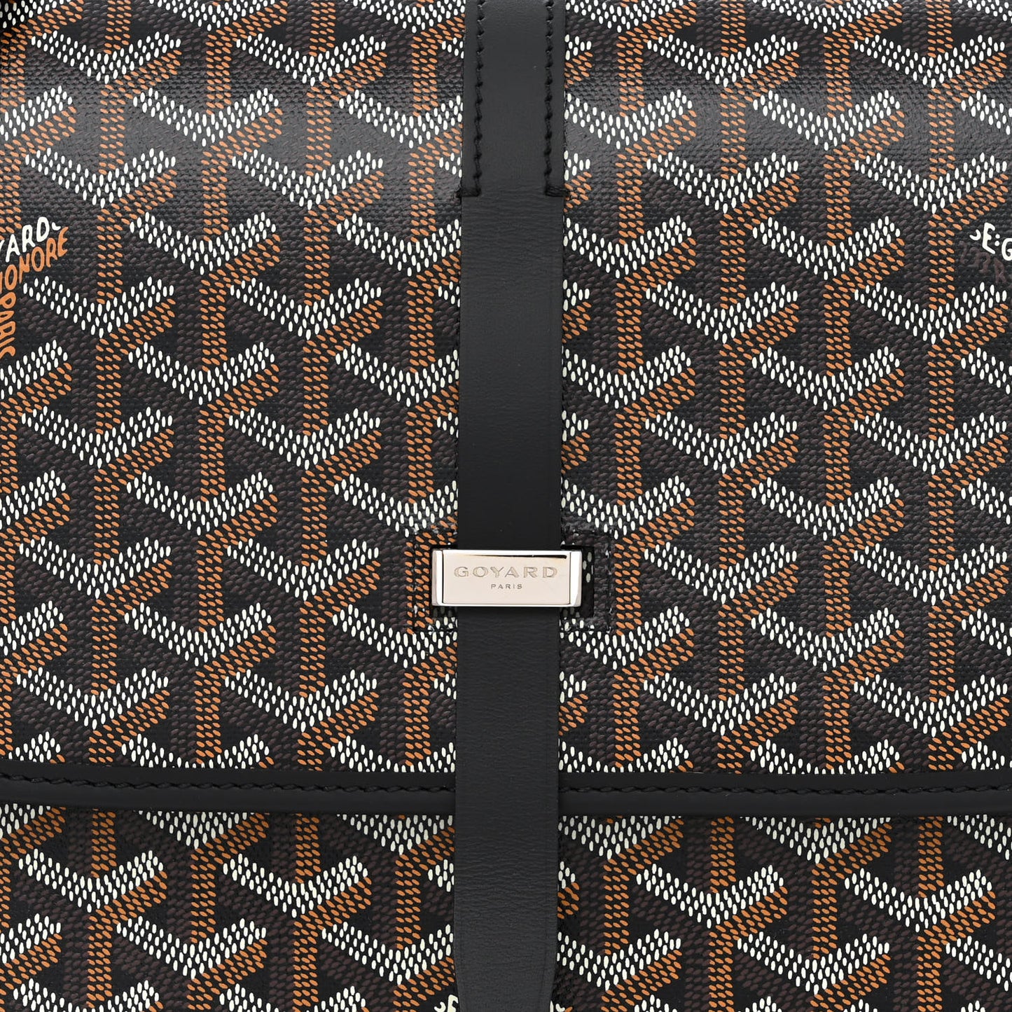 Goyardine Belvedere II MM Messenger Bag Black
