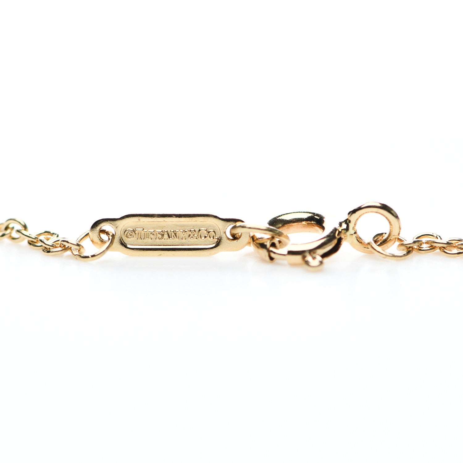 Tiffany 18K Yellow Gold Zodiac Aquarius Pendant Necklace 6 of 7