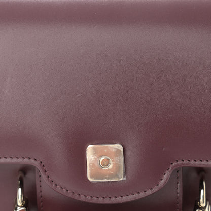 Chloe Calfskin Kattie Shoulder Bag Burgundy 11 of 11