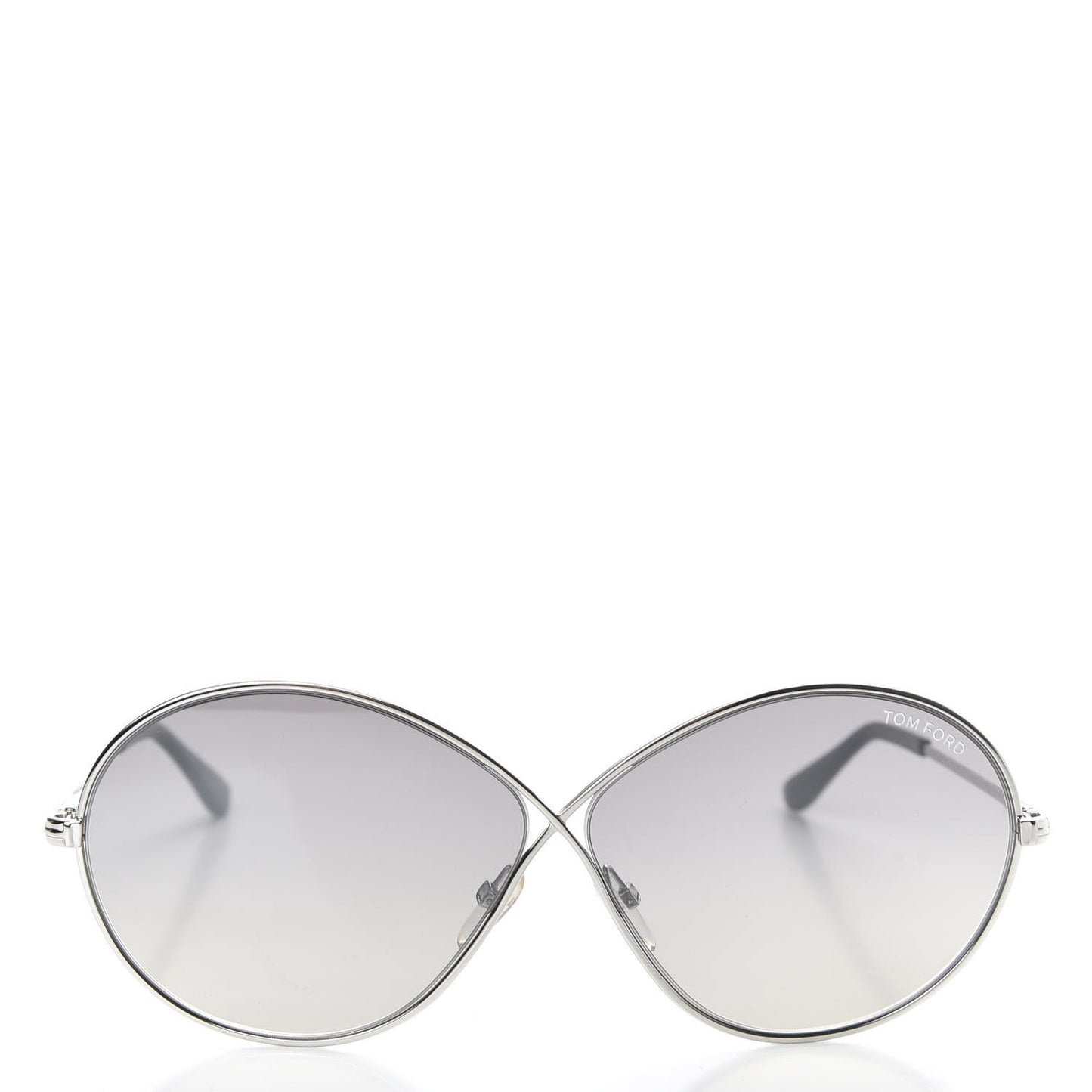 Metal Rania-02 Oval Sunglasses TF564 Silver