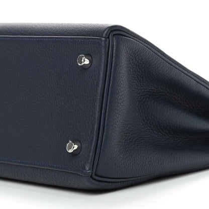 Hermes Togo Matte Alligator Kelly Retourne Touch 28 Bleu Nuit Bleu Marine 9 of 9