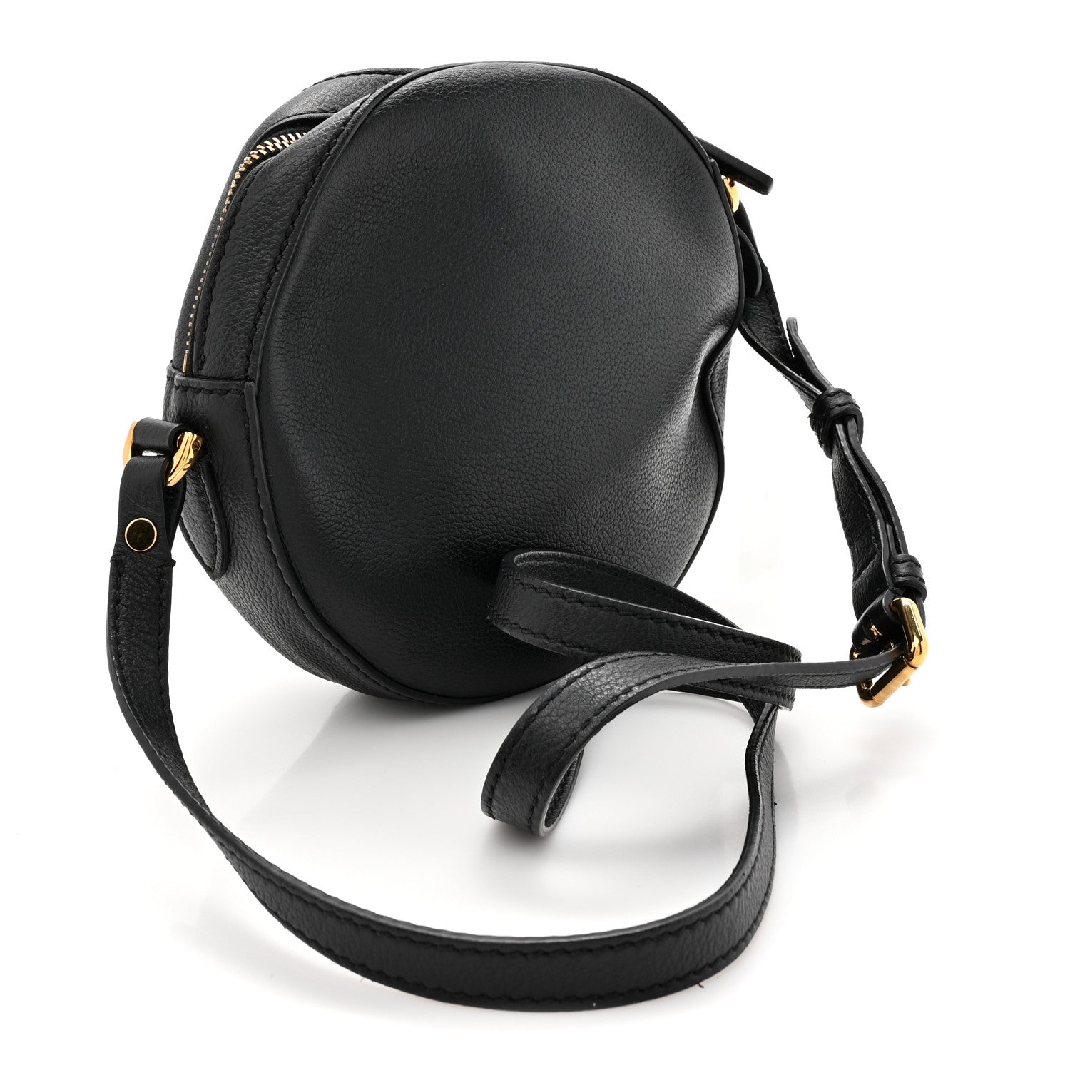 Versace Calfskin La Medusa Round Camera Bag Black 3 of 11