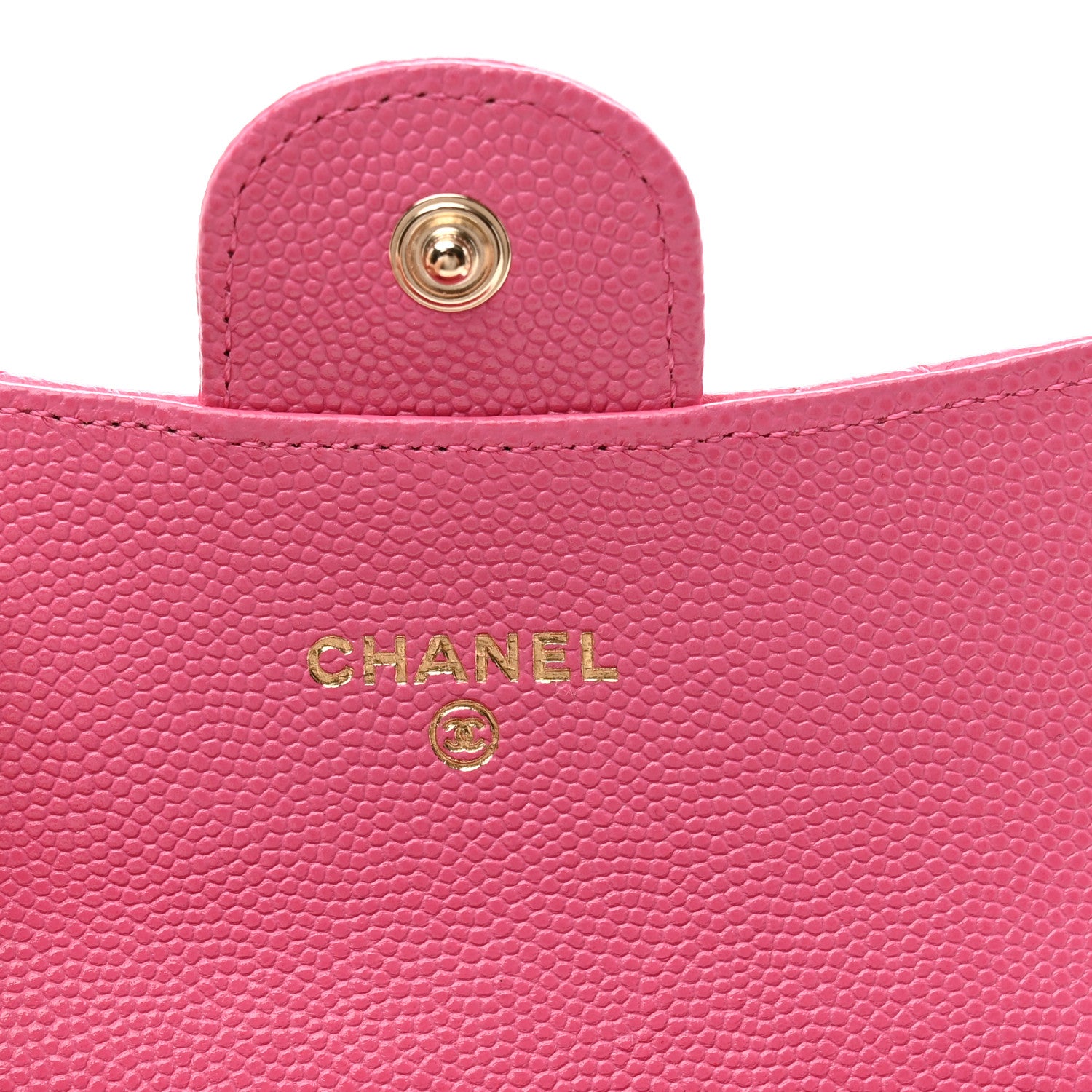 Chanel Caviar Quilted Flap Card Holder Wallet Pink 6 of 8