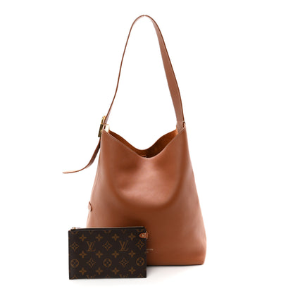 Louis Vuitton Grained Calfskin Low Key Hobo MM Cognac 3 of 11