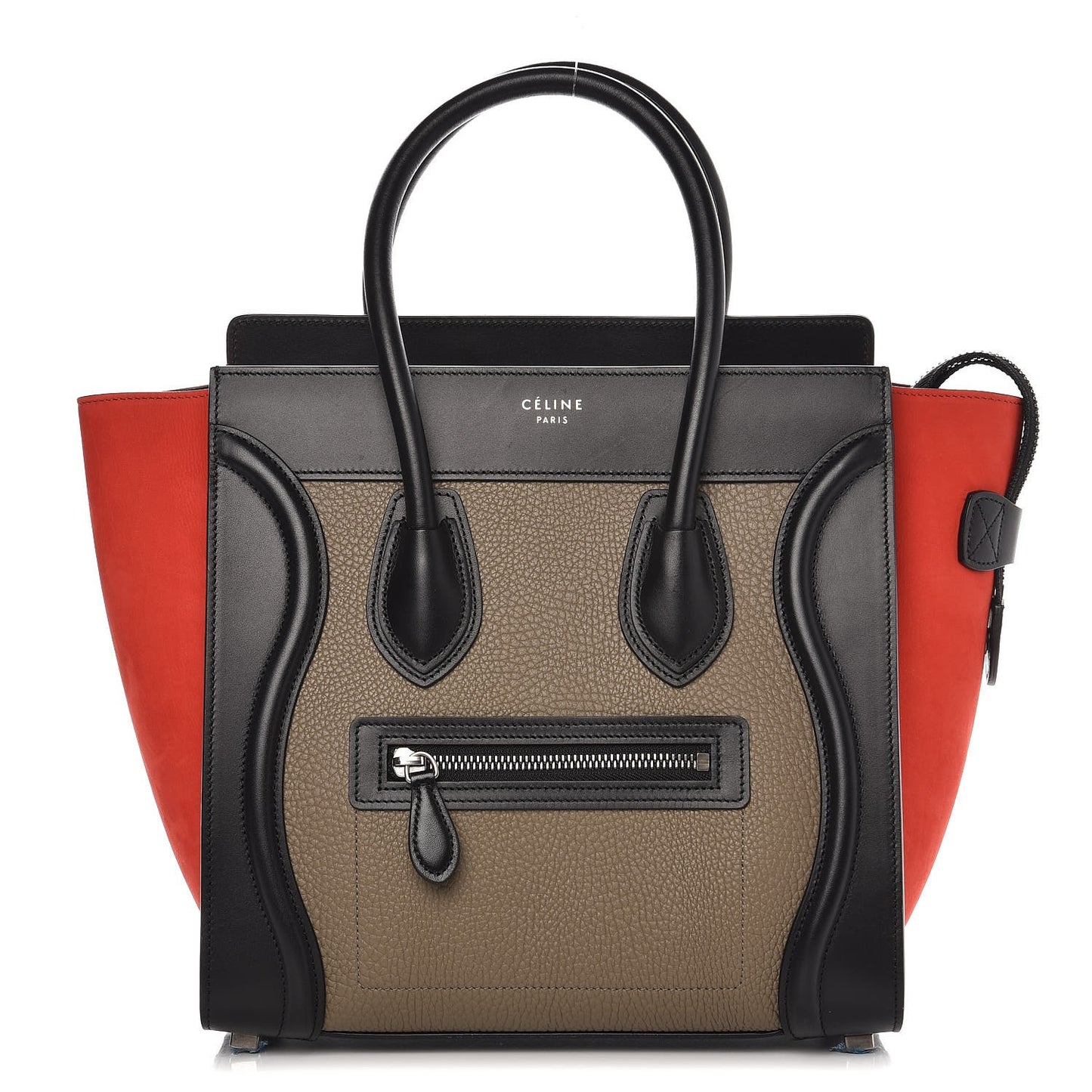 Bullhide Calfskin Nubuck Micro Tri-Color Luggage Souris