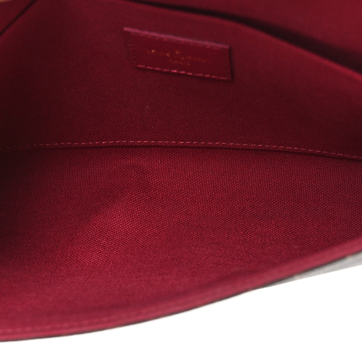 Monogram Pochette Felicie Chain Wallet Fuchsia