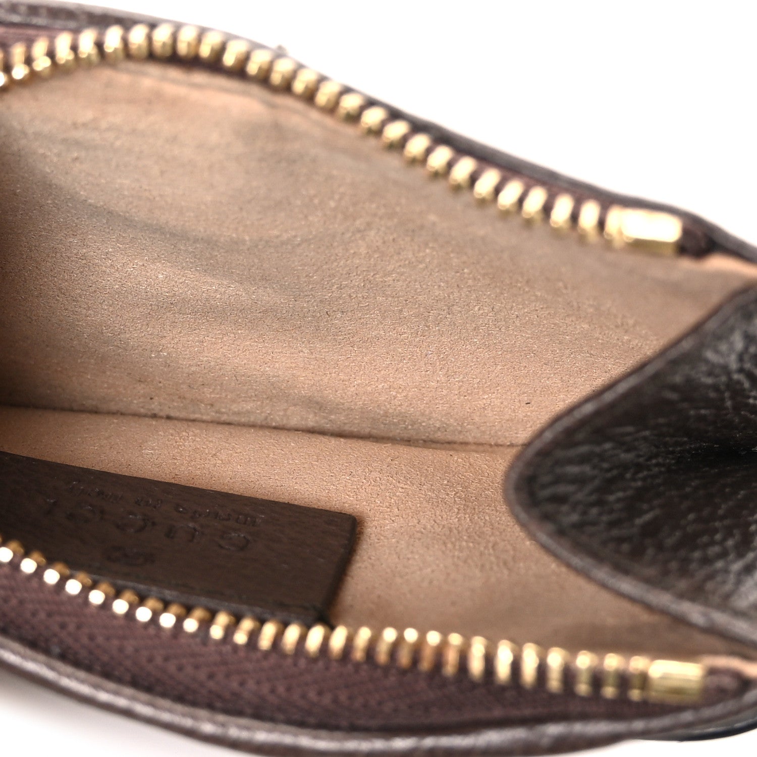 Gucci GG Supreme Monogram Web Ophidia Zip Card Case Brown 5 of 7