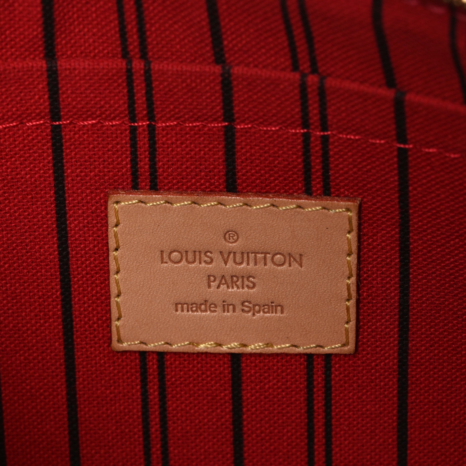 Louis Vuitton Monogram Neverfull MM GM Pochette Cherry 6 of 10