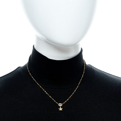 Gucci 18K Yellow Gold Diamond Flora Necklace 2 of 7