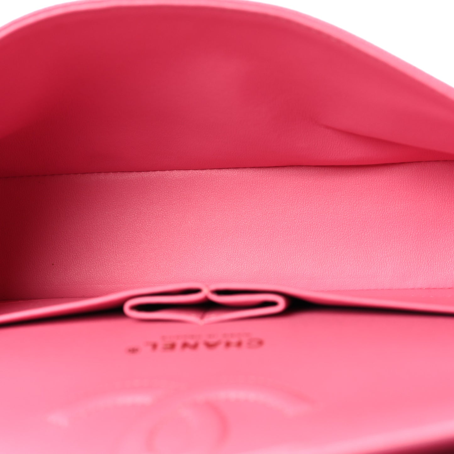 Caviar Quilted Medium Double Flap Pink
