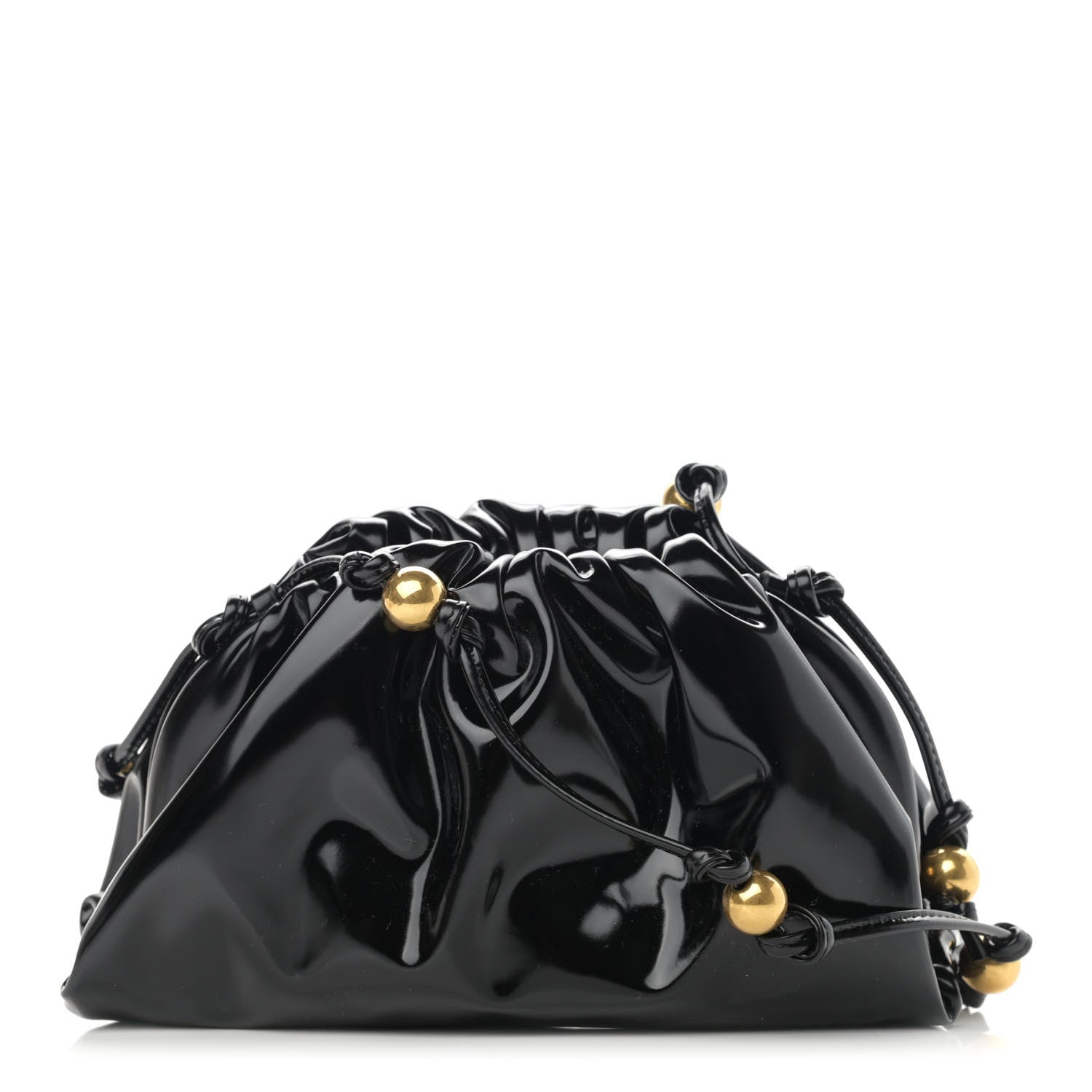 Bottega Veneta Brushed Calfskin The Mini Pouch Black 1096529 Bottega Veneta Brushed Calfskin The Mini Pouch Black 1096529