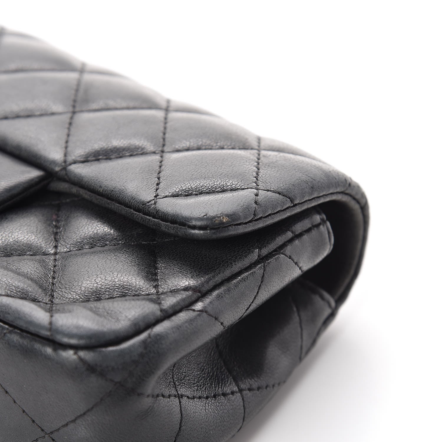 Chanel Lambskin Quilted Extra Mini Rectangular Flap Black 19 of 21