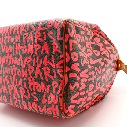 Louis Vuitton Monogram Graffiti Speedy 30 Fuchsia 10 of 13
