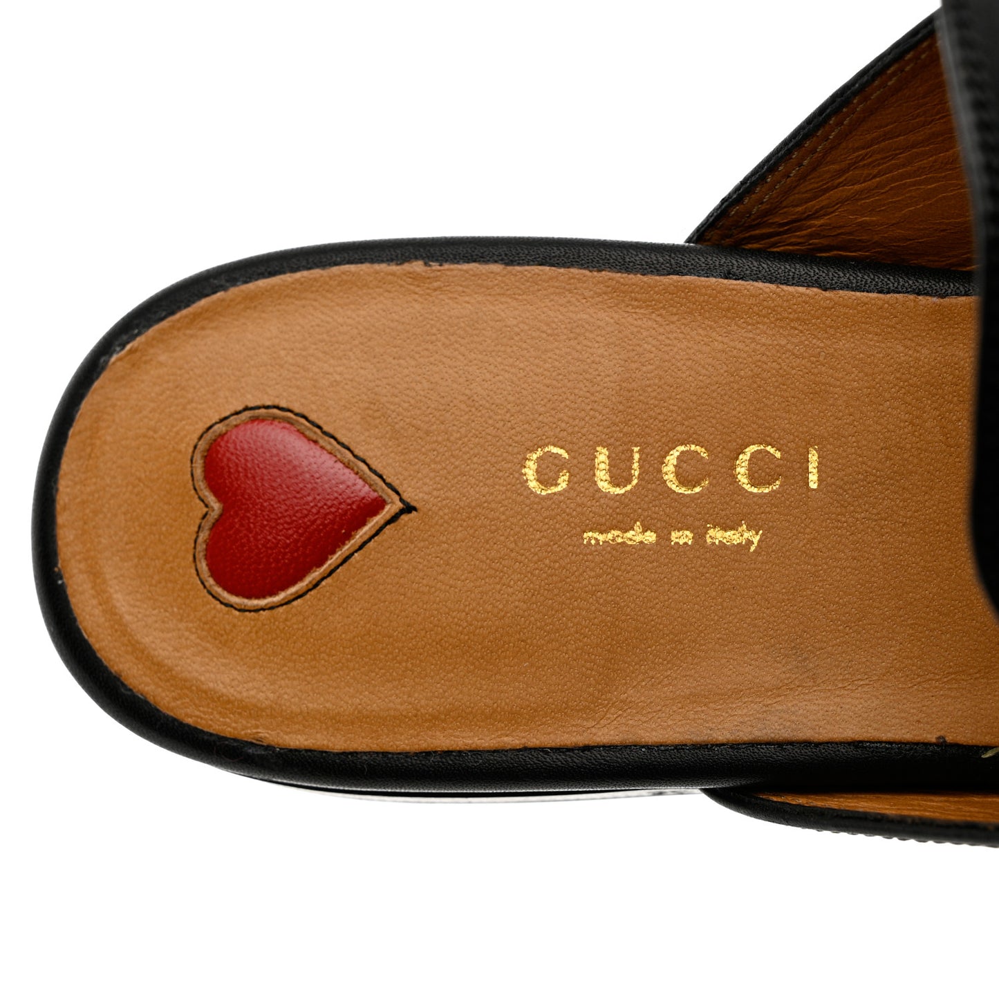 Calfskin Flower Embroidered Princetown Slippers 39 Black