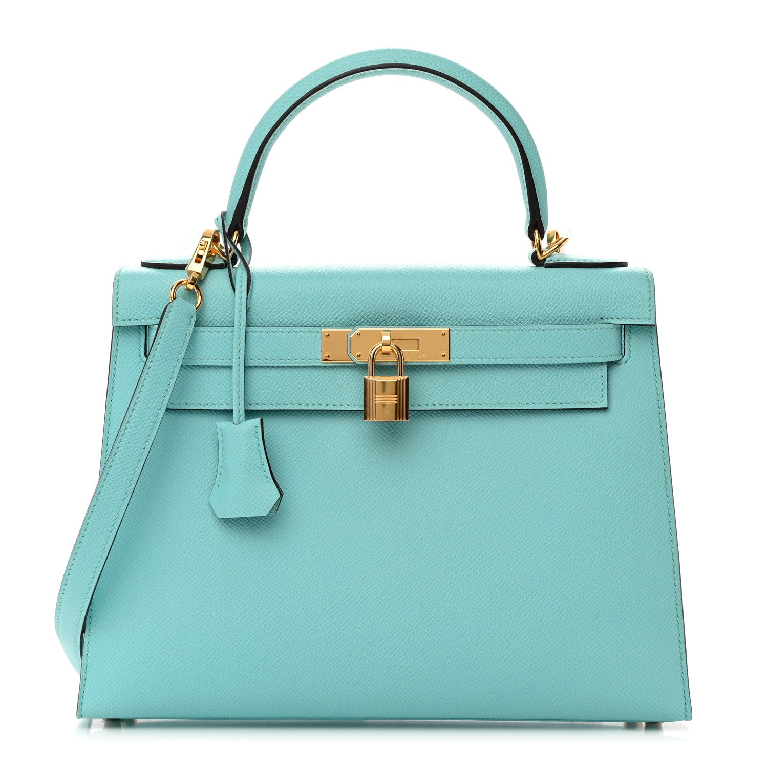 Hermes Epsom Kelly Sellier 28 Bleu Atoll 1 of 14