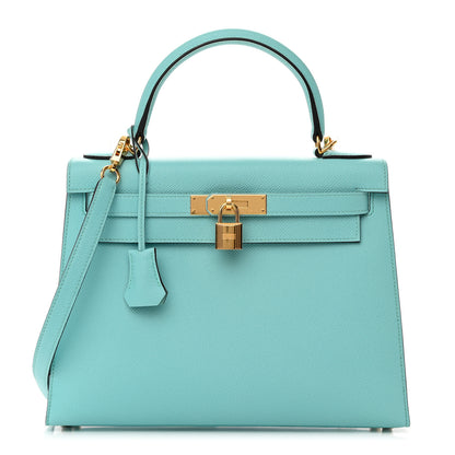 Hermes Epsom Kelly Sellier 28 Bleu Atoll 1 of 14