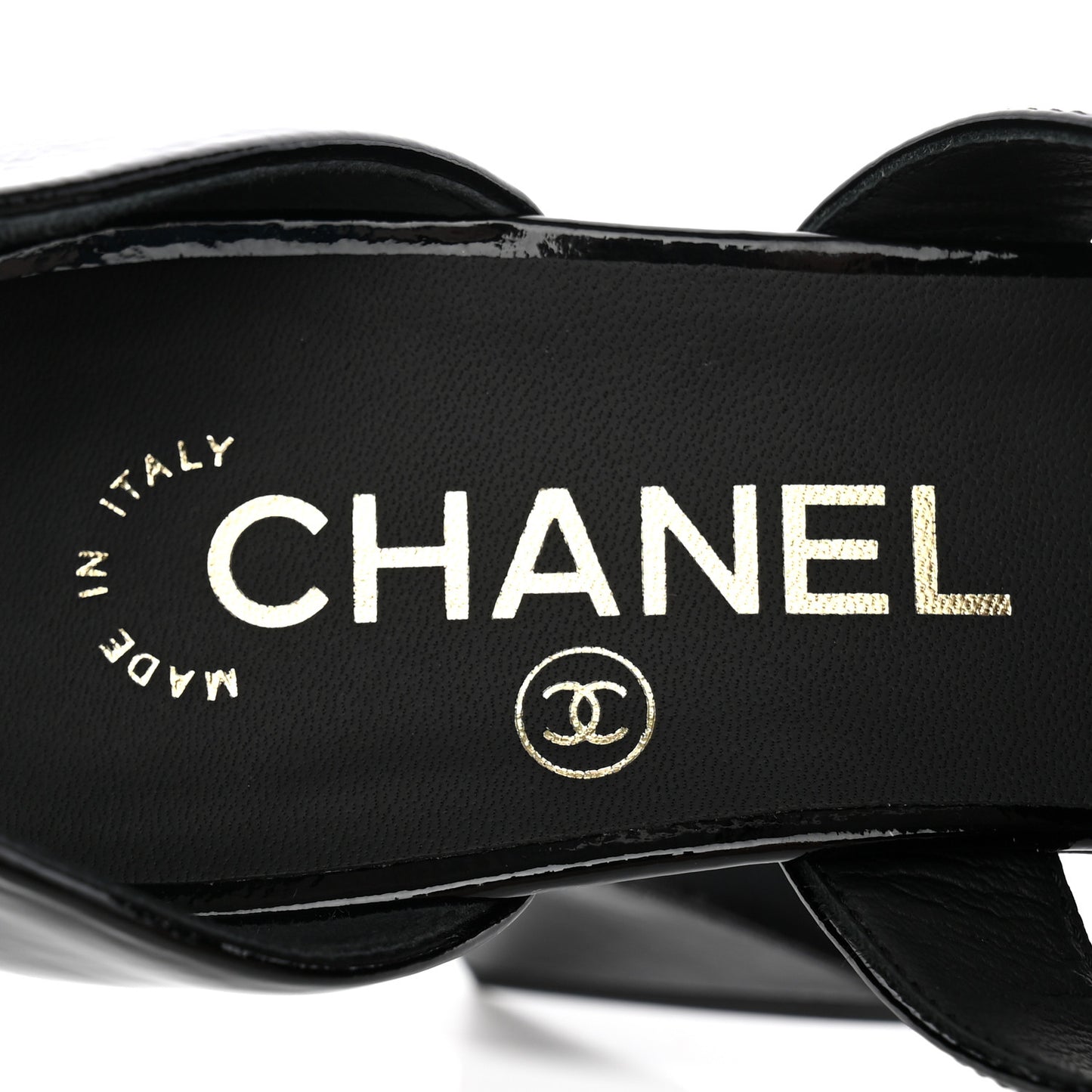 Patent Goatskin Cap Toe Buckle Pumps 37.5 Black
