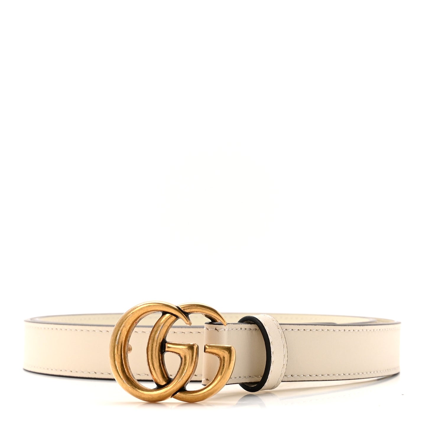 Calfskin Double G 20mm Belt 90 36 Mystic White