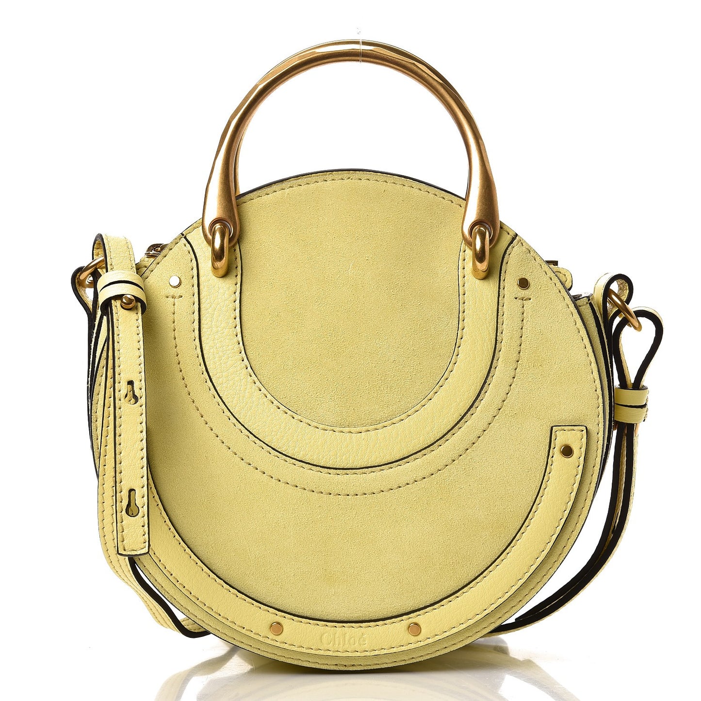 Calfskin Suede Small Pixie Bag Lemonade