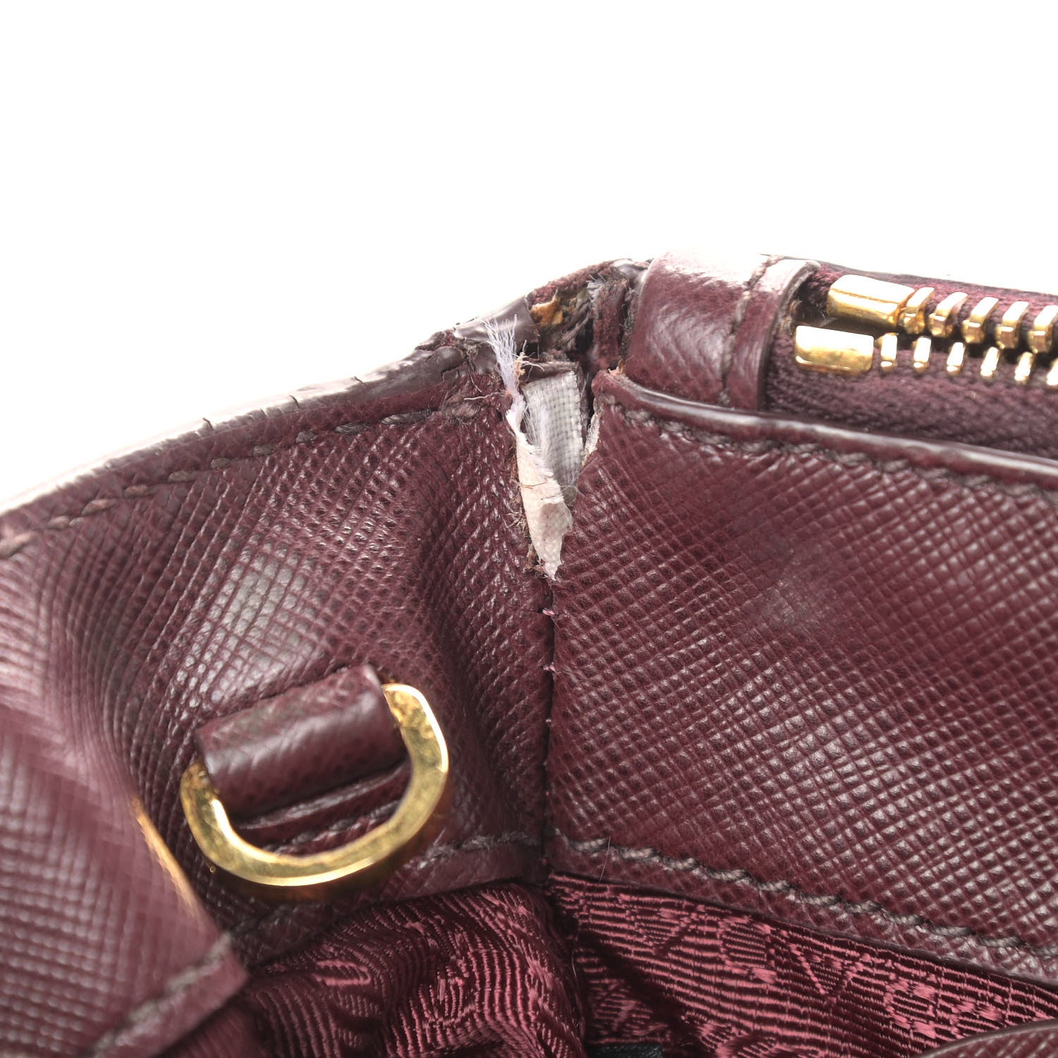 Prada Saffiano Medium Galleria Double Zip Tote Granato 14 of 19