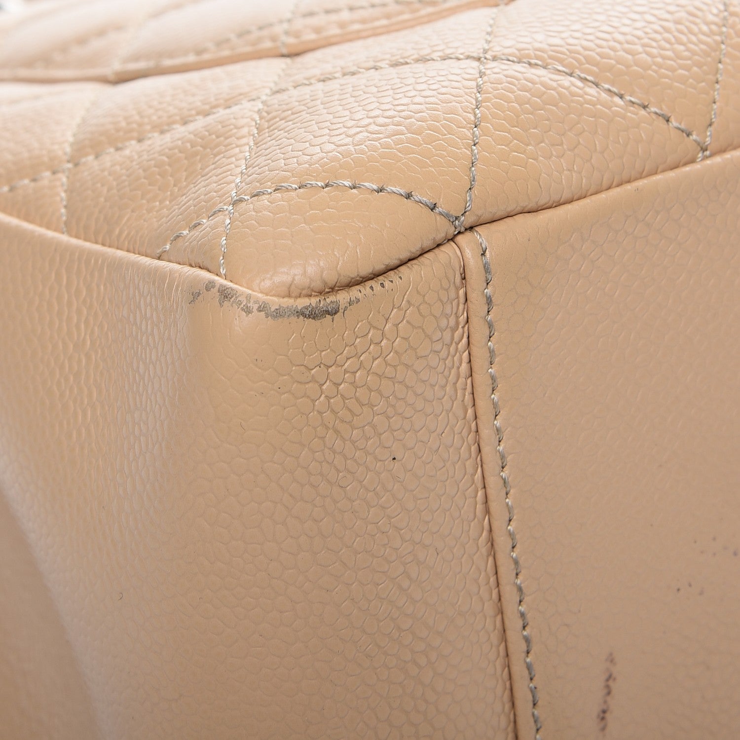 Chanel Caviar Quilted Grand Shopping Tote GST Beige Clair 11 of 28