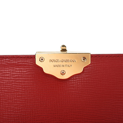 Dolce & Gabbana Calfskin Lucia Top Handle Tote Red 8 of 8