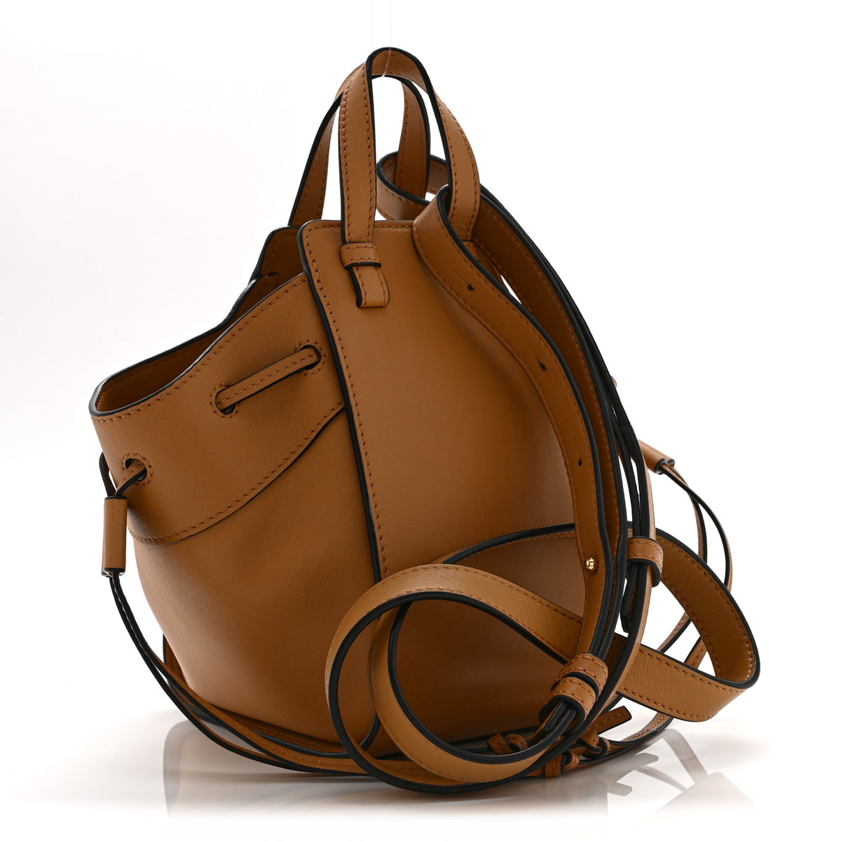 Calfskin Mini Hammock Shoulder Bag Tan