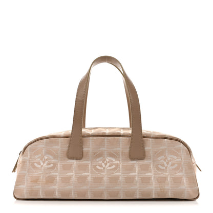 Chanel Nylon Travel Bowler Beige 1 of 17