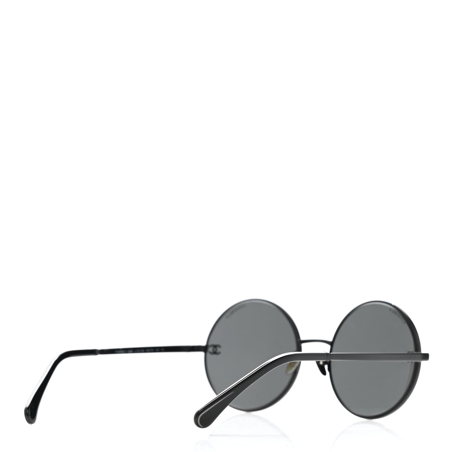 Chanel Round Sunglasses 4268 Black 4 of 8
