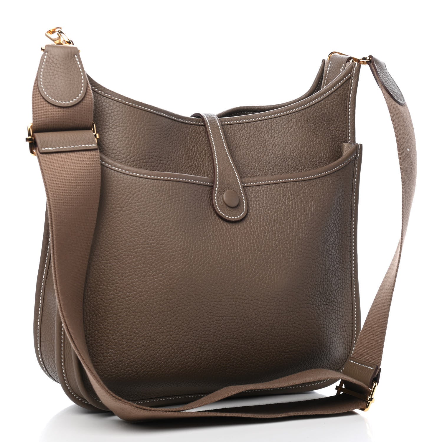 Hermes Taurillon Clemence Evelyne III PM Etoupe 3 of 17