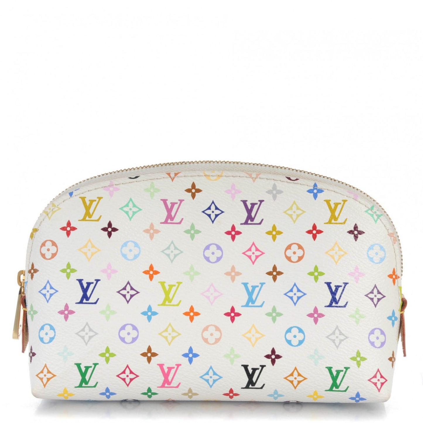 Monogram Multicolor Cosmetic Pouch White Litchi