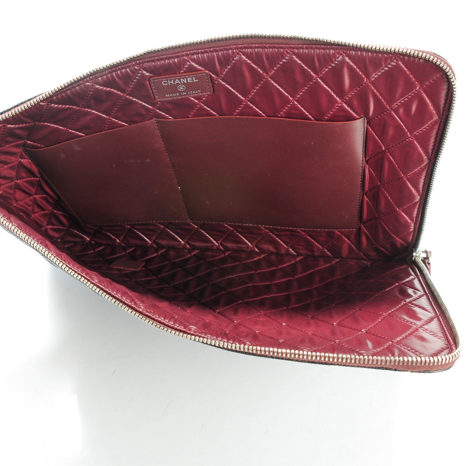 Chanel Caviar Quilted Large Slide Pouch Black 5 of 7