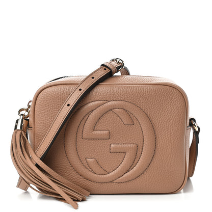 Gucci Pebbled Calfskin Small Soho Disco Bag Rose Beige 1 of 10