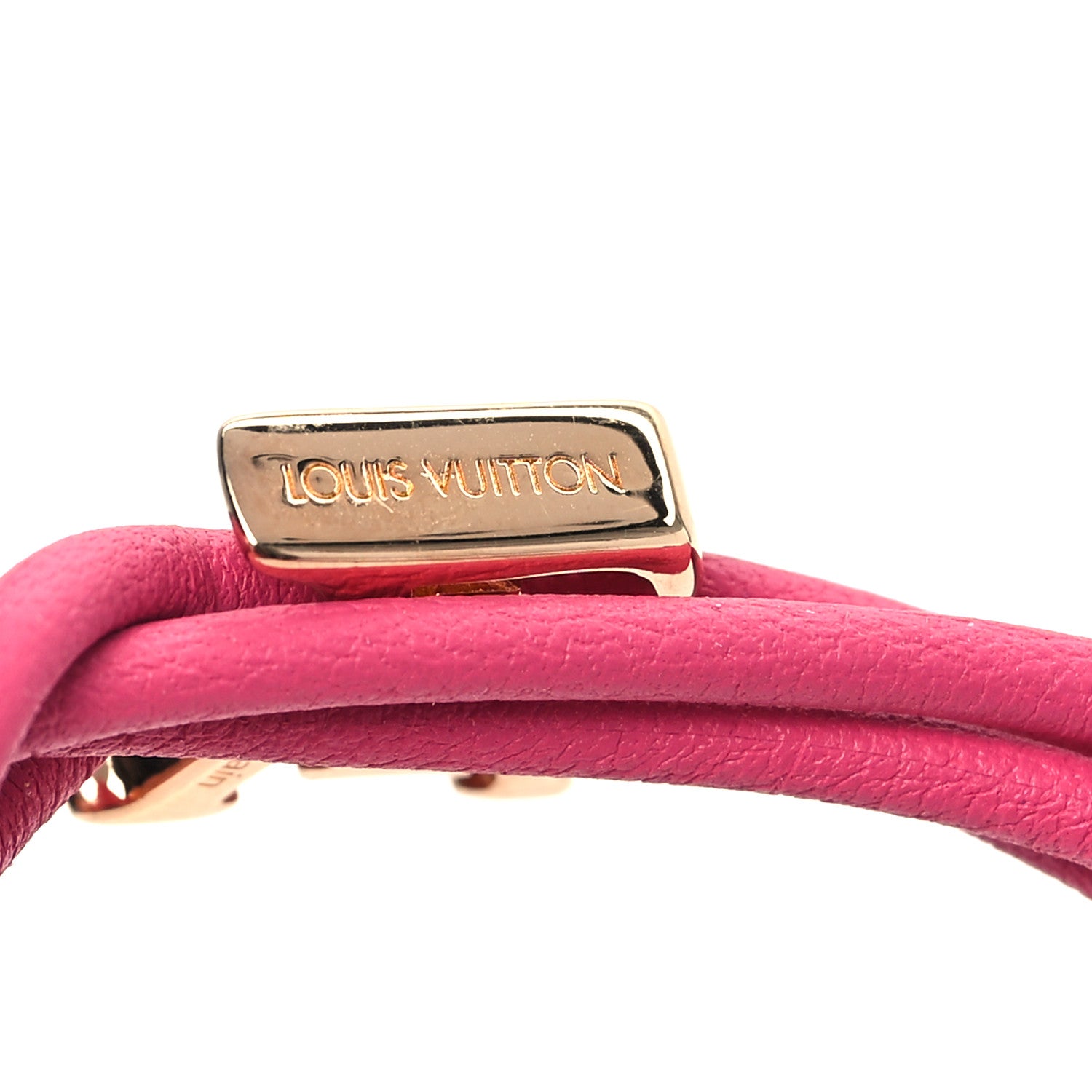 Louis Vuitton Calfskin Bloom Bracelet Pink 4 of 5