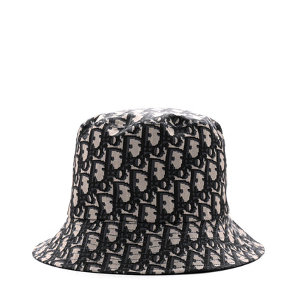 Christian Dior Polyester Cotton Oblique Teddy-D Brim Bucket Hat Blue 5 of 15