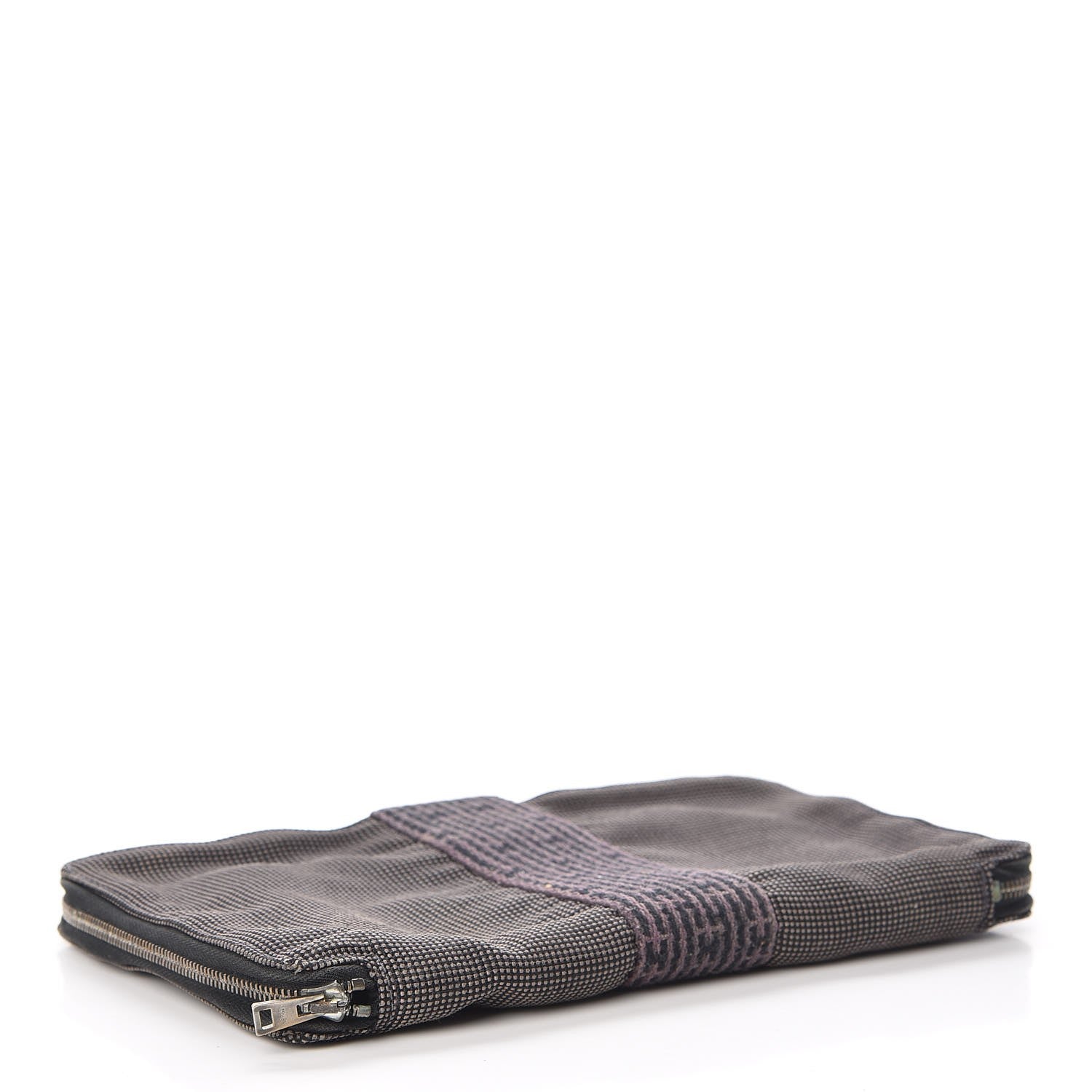 Hermes Canvas Herline Wallet Grey 4 of 15