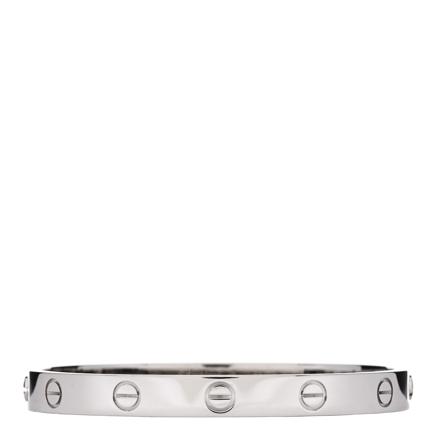 18K White Gold LOVE Bracelet 16