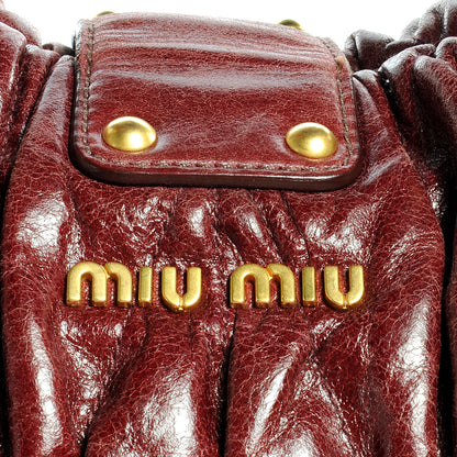 Miu Miu Leather Matelasse Lux Bauletto 6 of 8