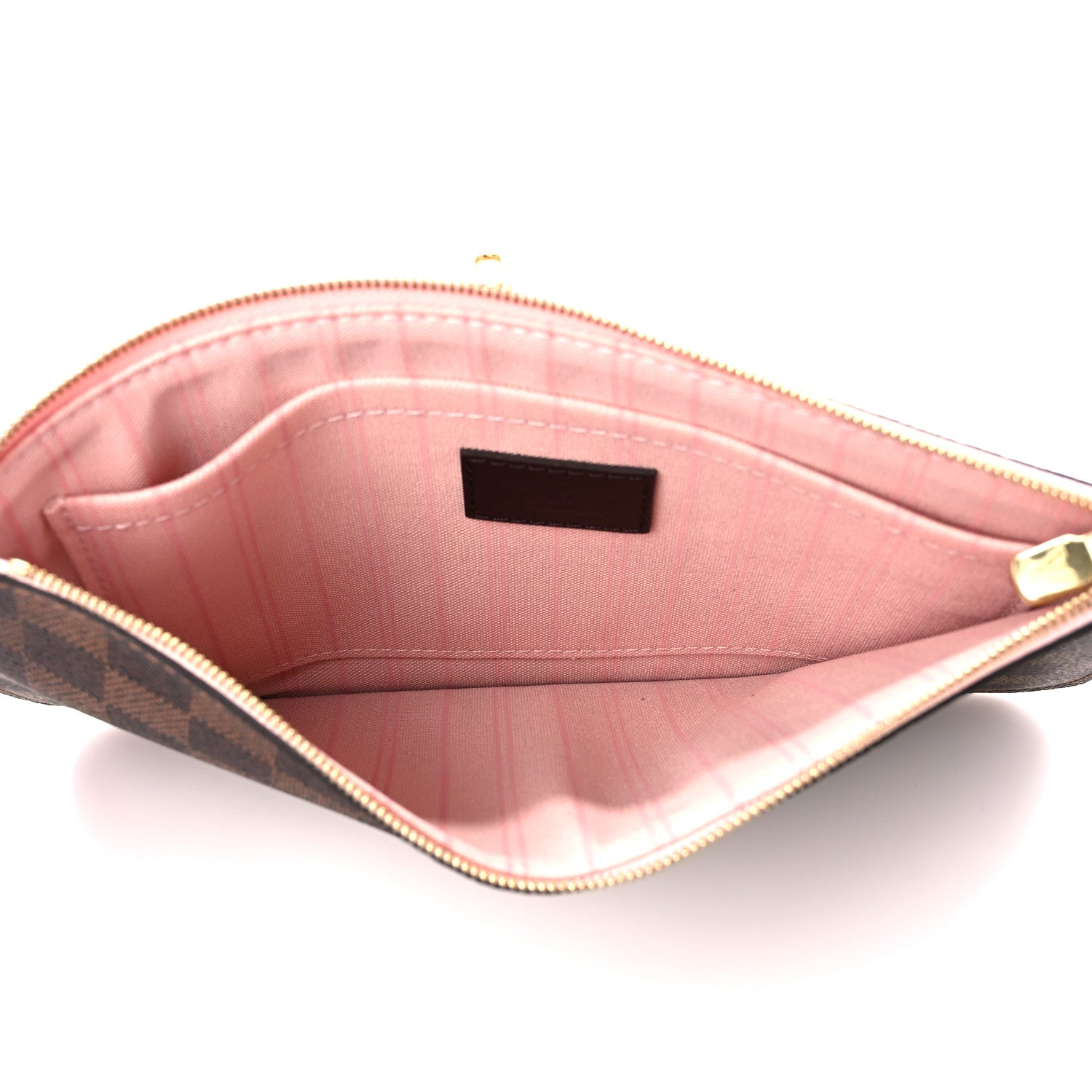 Louis Vuitton Damier Ebene Neverfull MM GM Pochette Rose Ballerine 5 of 10