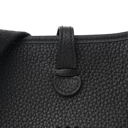 Hermes Taurillon Clemence Evelyne TPM Black 8 of 11