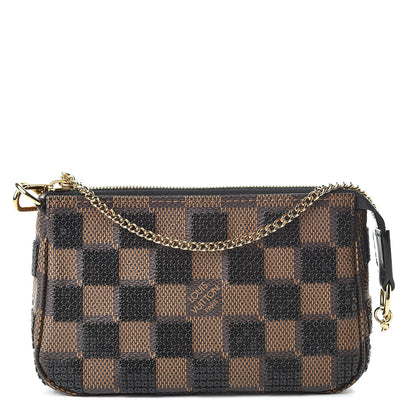 Louis Vuitton Damier Paillettes Mini Pochette Accessories Black 1 of 7
