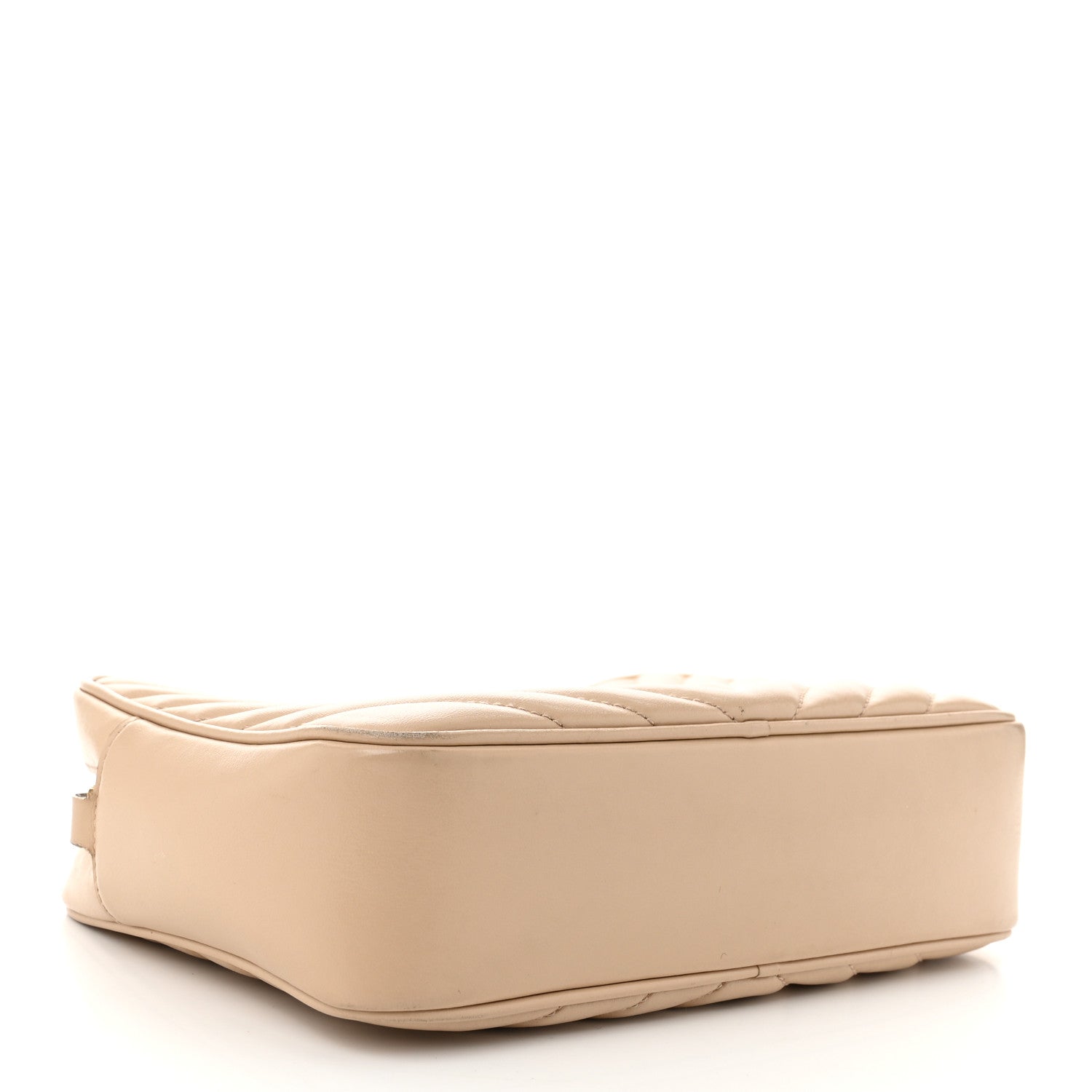 Saint Laurent Calfskin Matelasse Monogram Lou Camera Bag Dark Beige 5 of 15