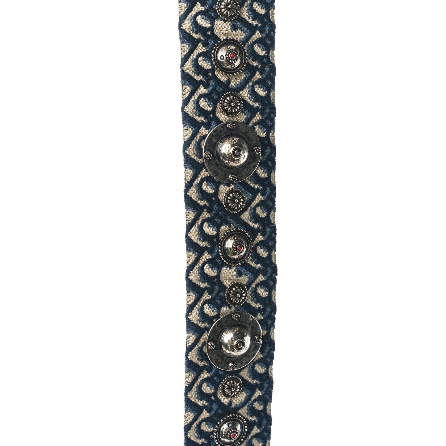Oblique Studded Shoulder Strap Blue