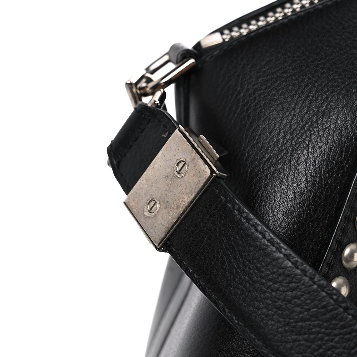 Givenchy Calfskin Medium Studded Bi-Color Antigona Black White 22 of 23