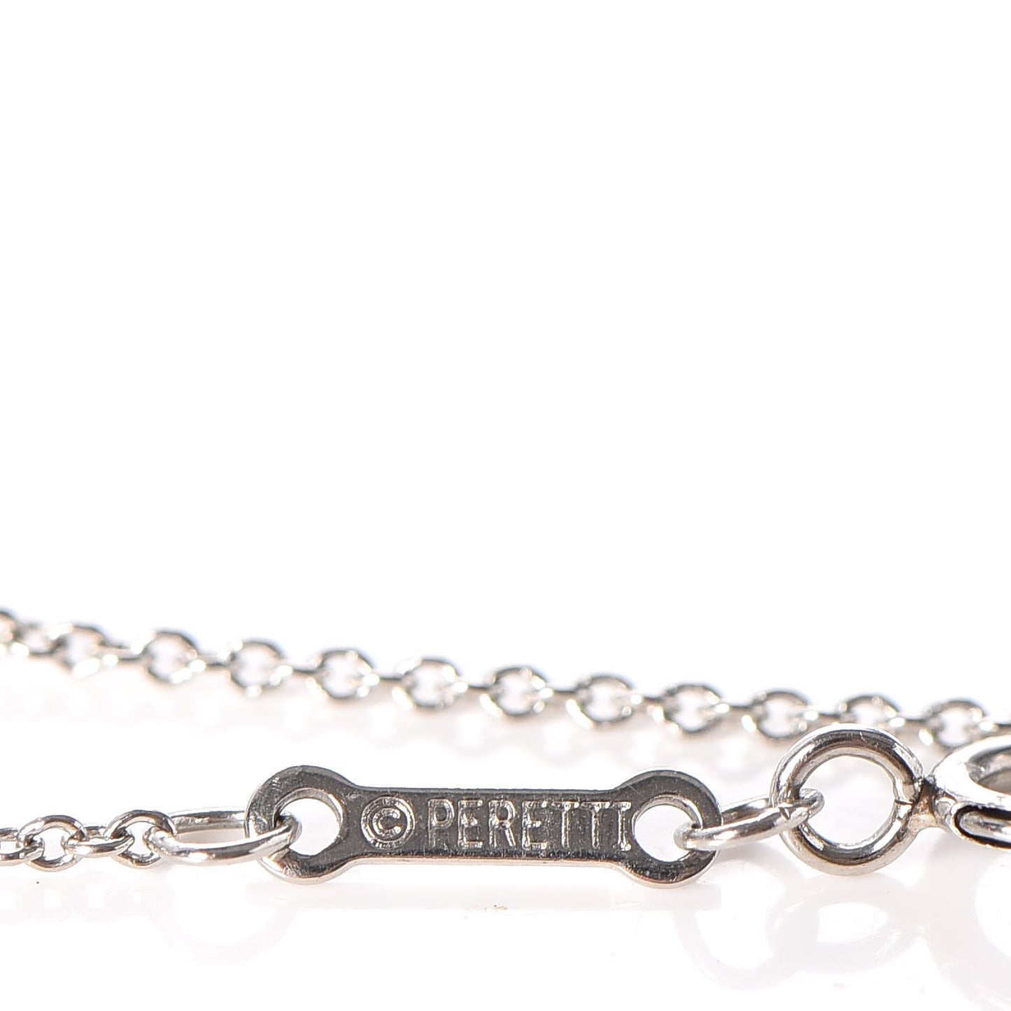Platinum Diamond .40ct Elsa Peretti Diamonds By The Yard Pear Shape Necklace