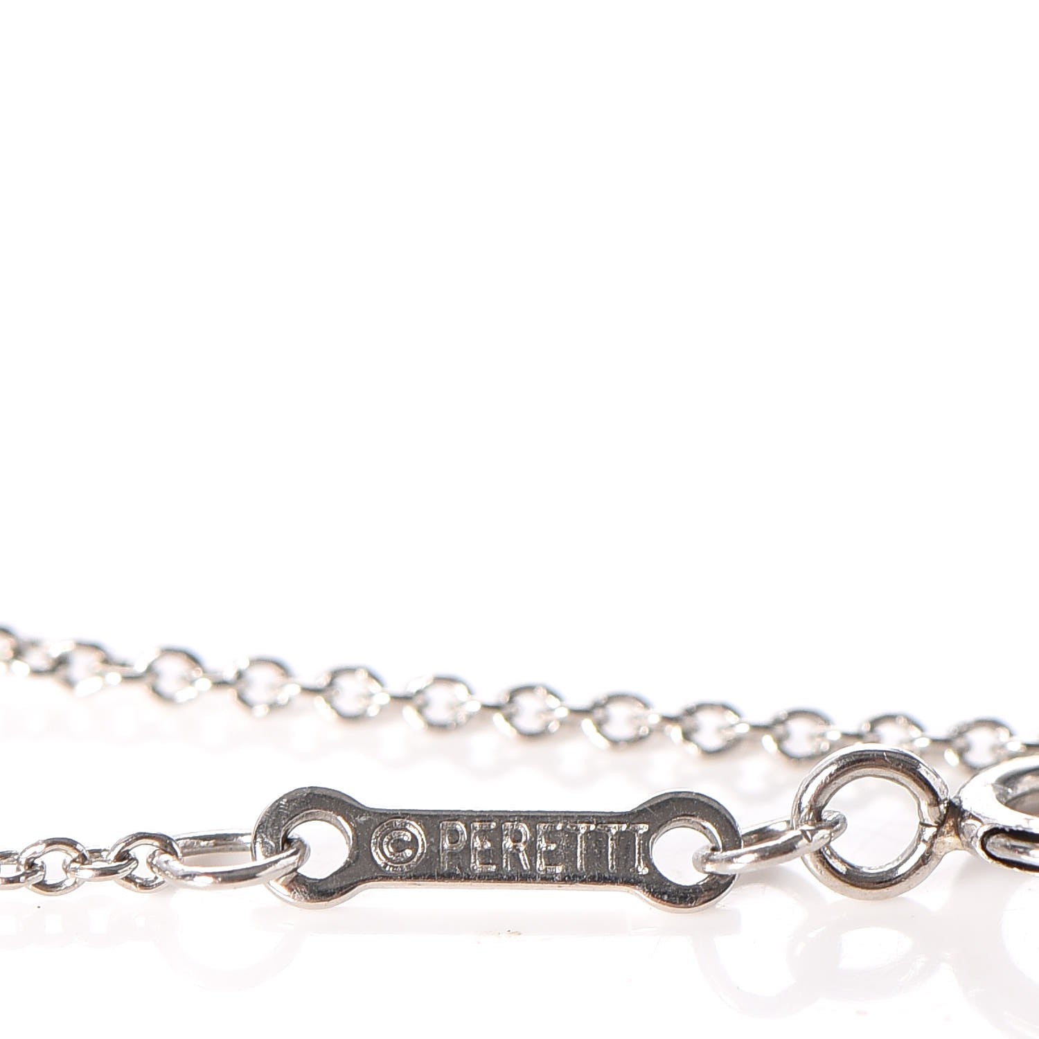 Tiffany Platinum Diamond .40ct Elsa Peretti Diamonds By The Yard Pear Shape Necklace 6 of 8