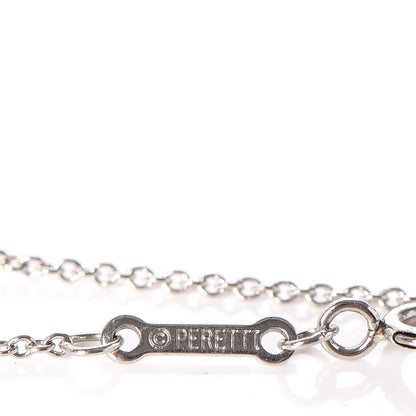 Tiffany Platinum Diamond .40ct Elsa Peretti Diamonds By The Yard Pear Shape Necklace 6 of 8