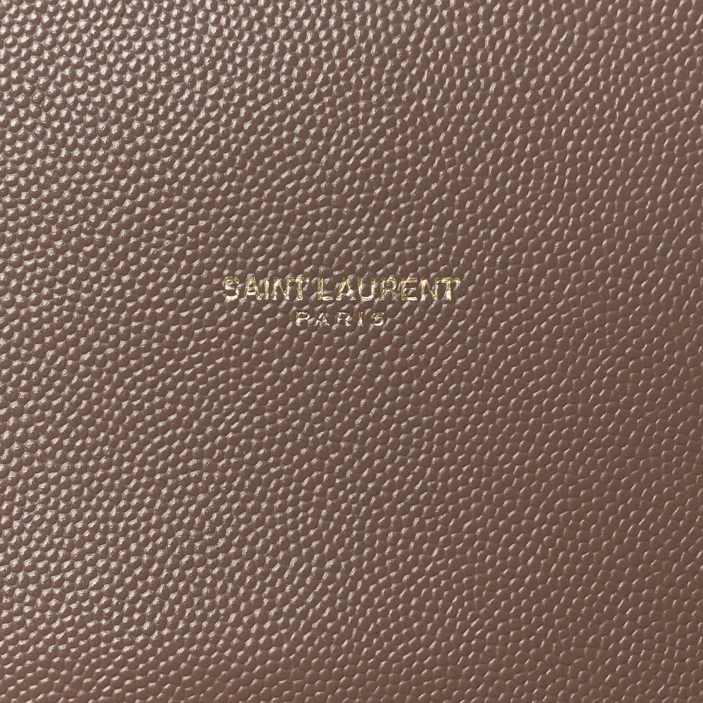 Grain De Poudre Matelasse Chevron Large Monogram Satchel Dark Latte