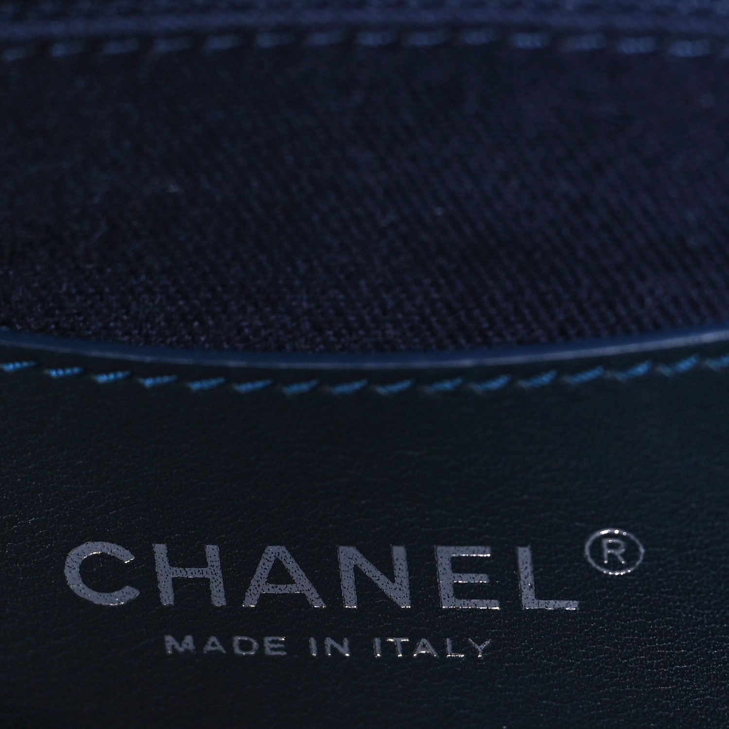 Chanel Denim Quilted Camellia Embroidered Medium Flap Blue 6 of 9